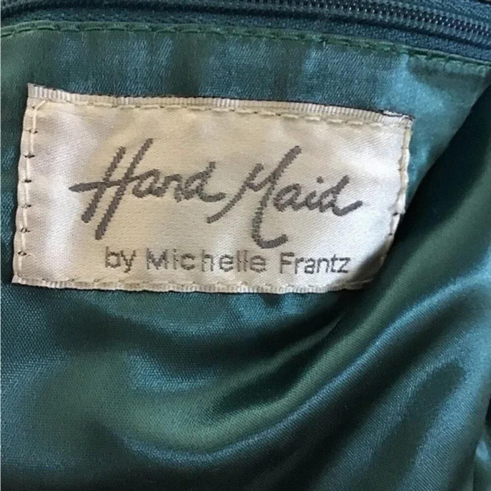 Handmade by Michelle Franz Waxed Leather Fringe Purse